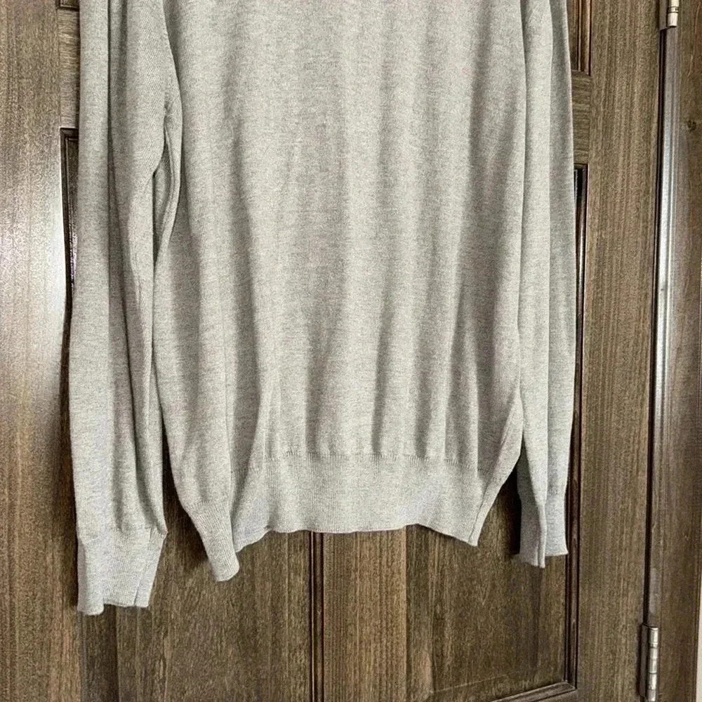 Pronto-Uono Firenze Mock Neck Sweater Men’s XL Tan Brown Italy Cotton Rayon